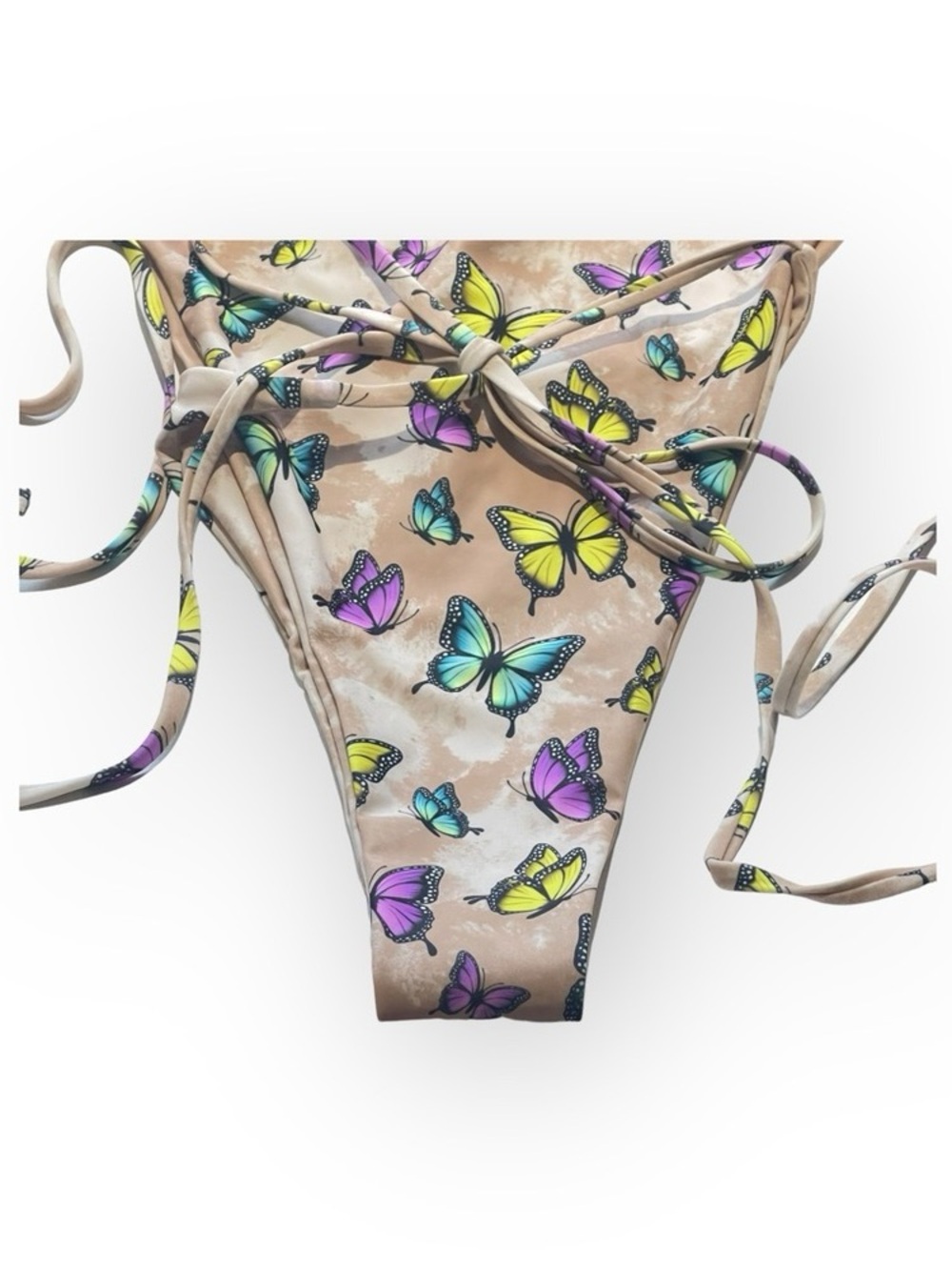 new Moana Bikini🝮 Reversible Bring It Brittany Butterfly Wrap Swimsuit 🝮 Small - Picture 7 of 16